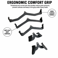 Kit d'accessoires universels pour machine à câble : Barre de tirage latéral à anneau en D, Barre en V pour triceps, Poignée de rame pour entraînement du dos en salle de sport