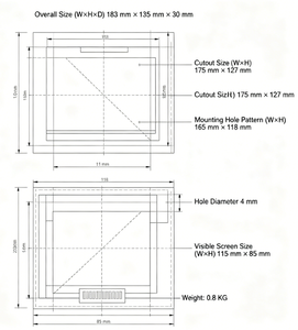 Interface homme-machine tactile TFT 5,7 pouces 6AV6642 0AA11 0AX1 SIMATIC TP177A - Product Image 4