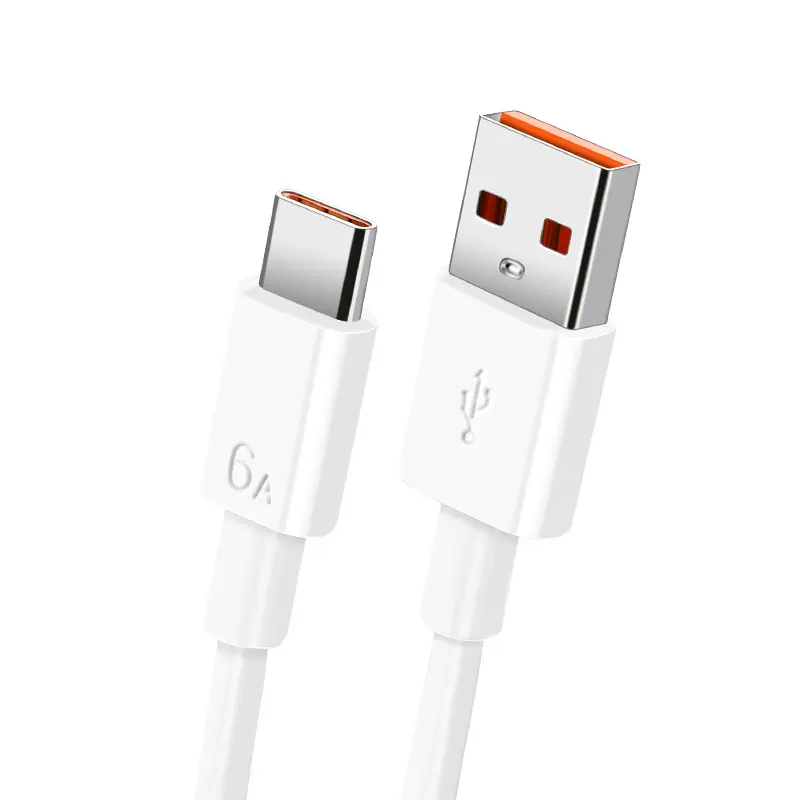Cabos USB To Type C Cabo USB C Kabel 6A Data Line Fast Phone Cable Cargador Para Celular Charging Phone Cable For Huawei Samsung