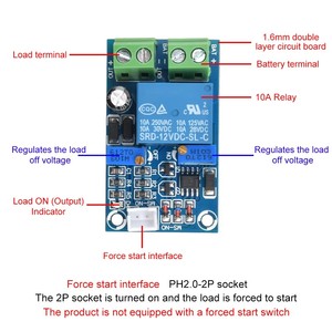 12V pin undervoltage tự động phục hồi mô-đun tham số điều chỉnh <span class=keywords><strong>Lithium</strong></span> Battery load Protector <span class=keywords><strong>Board</strong></span> - Product Image 5