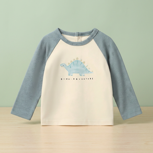 Vêtements pour enfants en gros, nouvelle mode, t-shirt à manches longues pour enfants, 100% coton, t-shirt à motifs de dessins animés pour garçons et filles - Product Image 2