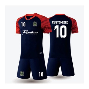 Venta al por Mayor de Camisetas de Fútbol con Diseño de Logotipo, Camisetas de Fútbol Personalizadas Transpirables y Económicas, Conjuntos de Camisetas de Manga Corta 100% Poliéster para Adultos y Niños - Product Image 2