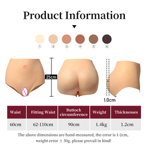 Calcinhas de Silicone de Cintura Alta com <span class=keywords><strong>Vagina</strong></span> Falsa, <span class=keywords><strong>Vagina</strong></span> Artificial para Transvestidos, Pode Ser Inserida para Homens CD que se Vestem de Mulheres - Product Image 6
