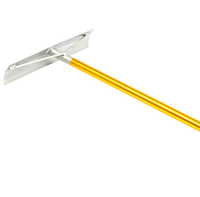 Outils de construction industrielle, râteaux à béton, outils d'assemblage en aluminium anodisé doré bleu, OEM/ODM