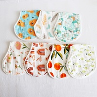 Bavoir anti-débordement en gaze de coton de bambou et protège-épaules pour bébés et tout-petits