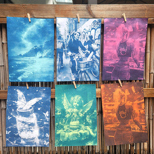 Papier cyanotype blanc A4 original le plus vendu, papier d'impression sensible à la lumière, motif animal, vente directe fabricant - Product Image 4