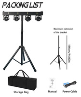 Projecteur Automatique à Tête Mobile 180W RGBW Effet Stroboscopique, Lumière de Scène DMX512, Commande Vocale, Barre de Concert pour DJ, Spectacle Disco, Fête, Événement
