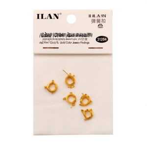 Chiusure a Molla Ilan 6mm Colore Oro per Creazione di Gioielli - Product Image 2