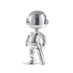 Adornos modernos de lujo para astronautas, espejo Chapado en luz, arte de sala de estar interior, artesanías de resina, decoraciones de escritorio para modelo de oficina - Product Image 4