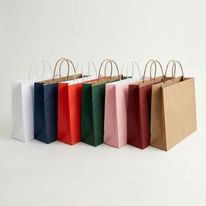 Bolsa de Papel Kraft Resistente para Entrega de Alimentos 2026 con Asa Plana, Bolsa de Papel Impresa Personalizada para Uso en Panaderías y Restaurantes - Product Image 1