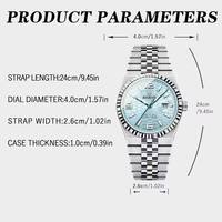 Montres pour hommes BINBOND B8181 8181, nouvelle mode, bleu, quartz original, acier inoxydable, aiguilles lumineuses, montre de bureau, date automatique
