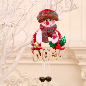 2025 nouvel an décorations de noël tissu et bois renne pendentif UV imprimé graphique pour décor d'arbre - Product Image 5