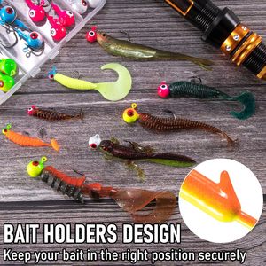Lot de 50 hameçons de pêche 0,8g 1,75g 3,5g 5g, têtes de jig pour crappie, hameçons de pêche en plomb, jighead pour eau salée, hameçons pour vers - Product Image 4