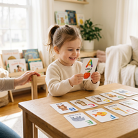Jeu de cartes éducatif de qualité supérieure |   Apprentissage familial minimaliste moderne |   Phonics Montessori Professionnel Personnalisable