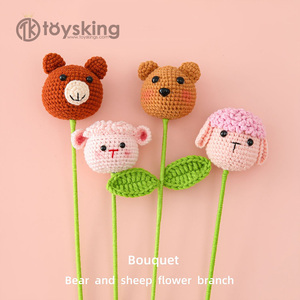 Fiore di orso e di pecora June 1 giorno per bambini bouquet di fiori creativi materiali finiti negozio di souvenir fiorista - Product Image 6