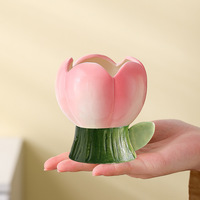 Tasse en céramique High-Lily pour bougies parfumées DIY – Mignonne, fabriquée en Chine, en boîte – Cadeau idéal pour votre meilleure amie, pour toute occasion spéciale