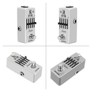 Pedal EQ Rowin de 5 bandas, ecualizador de guitarra eléctrica, 100Hz, 250Hz, 630Hz, 1,6 kHz, 4kHz, Bypass verdadero, Pedal de efecto de carcasa de Metal <span class=keywords><strong>Mono</strong></span> de 1/4 pulgadas - Product Image 6