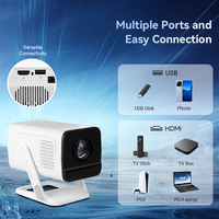 Nuevo Proyector Inteligente X1AR de Hotack, Android TV, Proyector HD para Cine en Casa, Proyector Portátil Mini para Exteriores