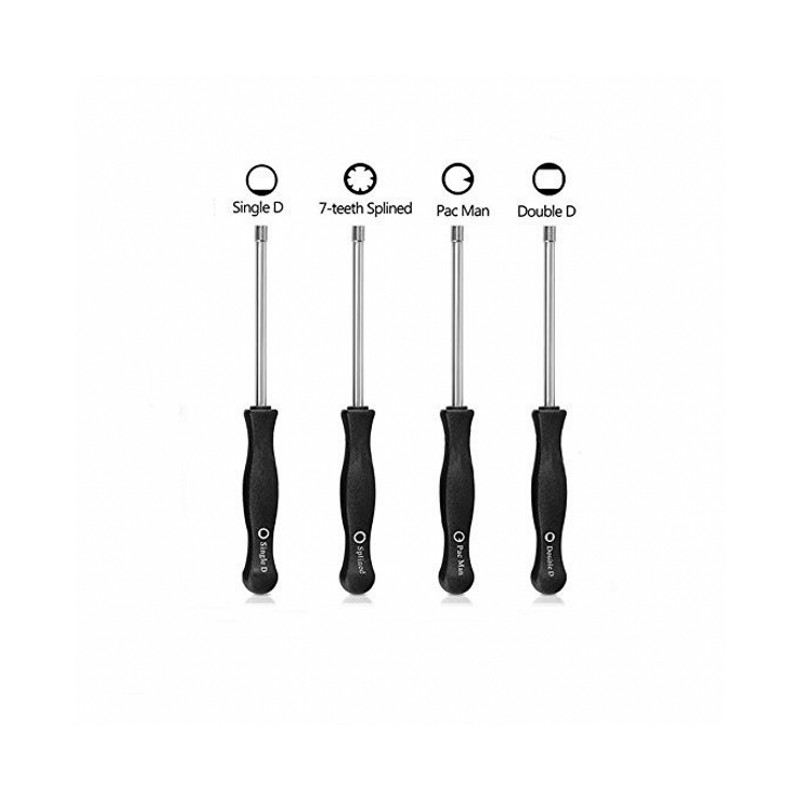 Vergaser Schraubendreher Einstellen Service Werkzeuge Set Für ZAMA RYOBI POULAN, 4pcs ein set mit Einzelnen D, doppel D, Pac Mann, Keil