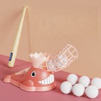 Lanceur de balles de baseball automatique pour sports de plein air, machine d'entraînement éducative avec éjection au pied, jouet et cadeau en plastique