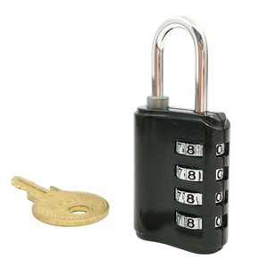 <span class=keywords><strong>Cadenas</strong></span> <span class=keywords><strong>à</strong></span> combinaison <span class=keywords><strong>à</strong></span> 4 chiffres <span class=keywords><strong>à</strong></span> <span class=keywords><strong>code</strong></span> modifiable 609, en laiton, avec clé maîtresse, 66x32.5x14.5mm, mini <span class=keywords><strong>cadenas</strong></span> en alliage de zinc pour casier de gym et bagages de voyage - Product Image 4