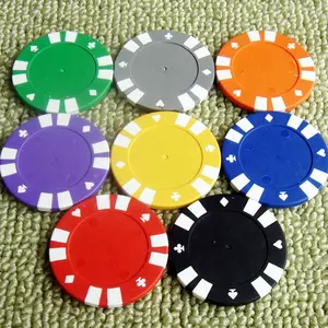 Custom Alta Qualidade Premium 40MM 14G Clay Poker Chips Com Valor Adesivos