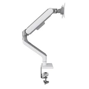 Wholesale Cheap Price 17-35inch White Single Heavy Duty Load Capacity 14kgs 30.8lbs Aluminum Computer Monitor Stand Arm Mount