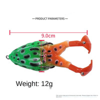 Topwater – leurres grenouille 9cm 12g, hélice, palmes, appât artificiel, pêche, leurre grenouille, canard, yeux 3d, jambe rotative, Wobbler