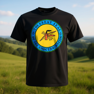 T-shirt avec le grand sceau de la nation Choctaw, design tribal de l'État d'Oklahoma - Product Image 3