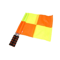 Vente chaude professionnelle de haute qualité conception personnalisée Durable une seule main tenant le drapeau d'arbitre pour la compétition sportive