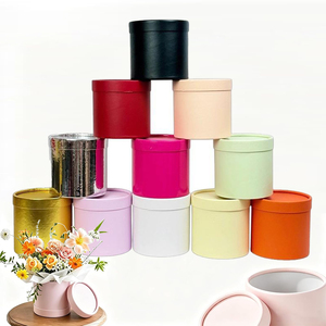 Caja Redonda de Cartón para Arreglos Florales, para Envolver Regalos, Ramos para Bodas, Cumpleaños, Decoración del Hogar - Product Image 1