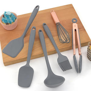 Juego de Utensilios de <span class=keywords><strong>Cocina</strong></span> de <span class=keywords><strong>Silicona</strong></span> de 10 Piezas, Resistentes al Calor, Antiadherentes, Aptos para Microondas y Lavavajillas, con Agarre Ergonómico - Product Image 6