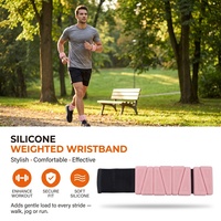 Poids de cheville et de poignet triangulaires en silicone, réglables de 0,5 à 2 lb, bracelet lesté détachable antidérapant pour la course, le fitness et la gym