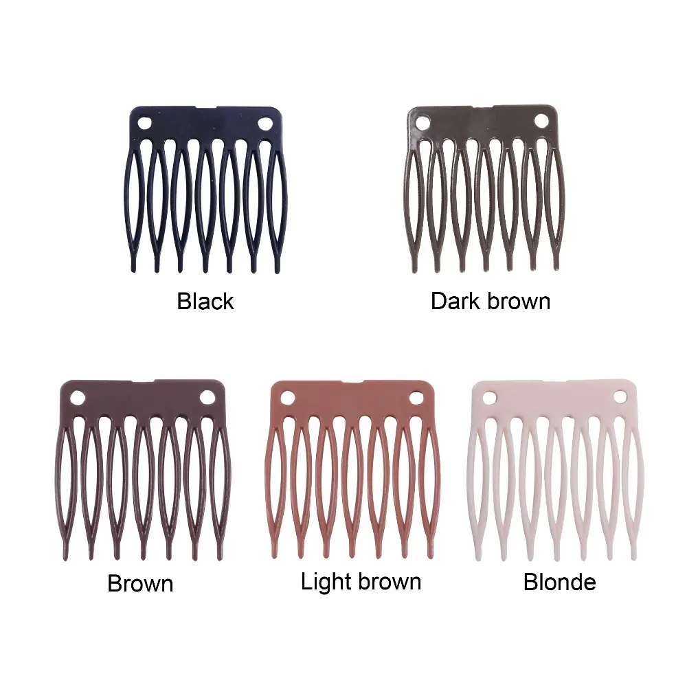 ホット販売Wig Accessories Plastic CombsとClips For Wig C--p Black Color Combs For Making Wig