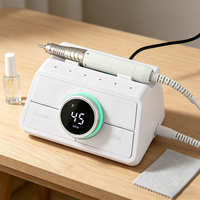 Nouvelle perceuse à ongles professionnelle 85W sans balais 45 000 tr/min à couple élevé avec pédale et capteur automatique intelligent pour salon de manucure 2026