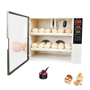 Newest design fully automatic chicken egg incubator 60 pcs poultry egg incubator for sale