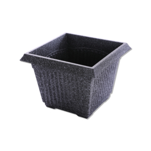 Vaso de Plástico Clássico Quadrado Leve e Durável com Furo de Drenagem (S) para Uso Interno/Externo em Casa/Jardim (Aparência de Mármore) - Product Image 3