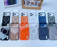 Étui de téléphone magnétique antichoc en TPU + acrylique au design de luxe pour iPhone 18 17 16 Pro Max, coque de protection avec boîte de vente au détail