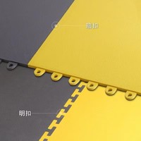 Kunststoff-Vinyl-Aufbewahrungsboden, Schwerlast-Industrieboden aus Polyvinylchlorid, Werkstatt-Bodenfliesen mit Verriegelungsmuster, Fitnessstudio-Boden