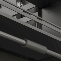 ARTSTEEL Panier coulissant à 2 niveaux, gain de place, avec amortissement, en aluminium, moderne, pour armoire de cuisine murale