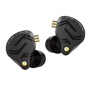 Tai nghe KZ ZS12 PRO <span class=keywords><strong>X</strong></span> 1DD+5BA Hybrid Drive HIFI In-ear Monitor với cáp chuyển đổi nhạc, tai nghe sân khấu, chơi game, thể thao - Product Image 1