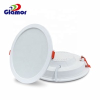 Plafonnier LED Moderne 12W Série EDL 2-en-1 Rétroéclairé Rond Mince avec Driver Intégré CCT Downlight