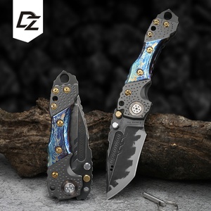 Couteau de poche multifonctionnel Miller T1 personnalisable OEM Z-wear, lame en acier inoxydable, manche en alliage de titane, non réglable - Product Image 3