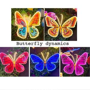 Décorations de jardin papillon lumineuses dynamiques IP65 DC en gros pour mariages, Noël, Halloween, parcs – S'ouvrent et se ferment - Product Image 5