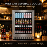 Nevera para Cerveza de Pequeña Capacidad (145L), Vitrina Refrigerada para Bebidas Frías