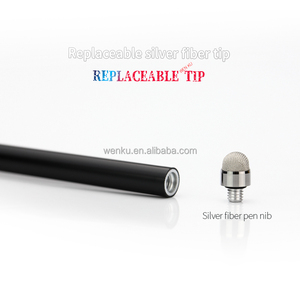 Venta al por mayor lápiz óptico de pantalla táctil de metal largo elegante pluma con punta de fibra pluma táctil para teléfono iPad lápiz óptico pedido a granel para <span class=keywords><strong>Android</strong></span> - Product Image 4