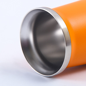 Stainless Steel Tumbler 304 <b>Double</b> <b>Wall</b> Vacuum Insulated Orange Travel <b>Mug</b> - Product Image 1