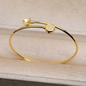 S925 Silver Eyeless DIY Pearl Accessory <b>Elastic</b> Hollow <b>Bracelet</b> 5418 9-10 Concealer Empty Support Jewelry Findings Components - Product Image 2