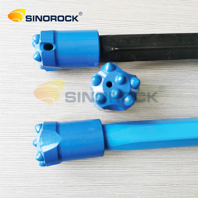Sinorock 7/11/12 Degree Hard Rock Taper Button Drill Bits Tungsten Carbide 32mm 34mm 36mm 38mm Ore Mining Crusher Forged