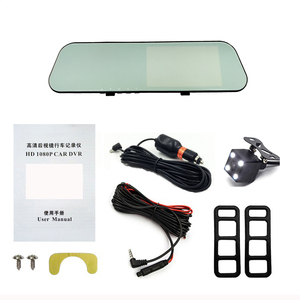1080 P del coche DVR de doble lente de cámara de coche espejo retrovisor grabadora de Video espejo Dash <span class=keywords><strong>cam</strong></span> con Auto Blackbox de visión nocturna g-Sensor - Product Image 5